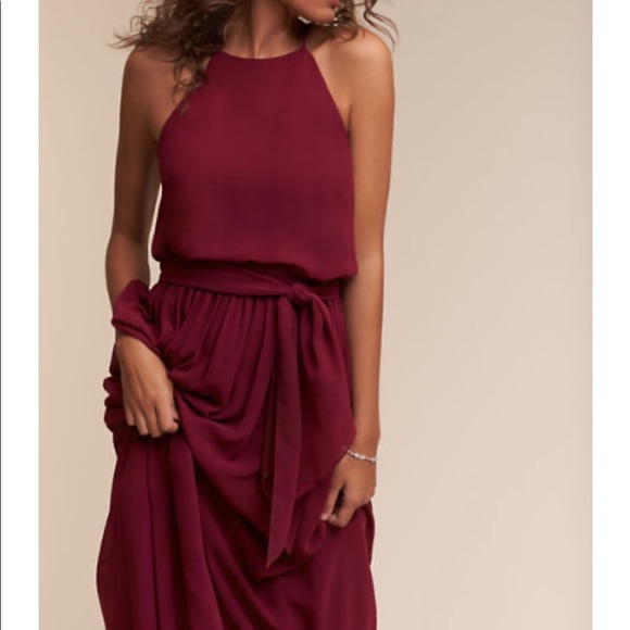 Alana Dress BHLDN black cherry size 6 - Picture 1 of 3